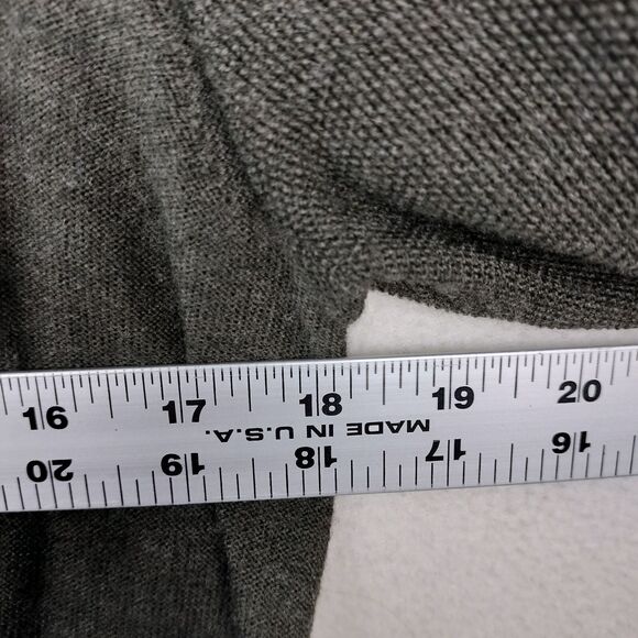 Adrienne Vittadini Sweater Womens Small Green Cardigan Merino Wool Shawl Collar - Picture 14 of 15